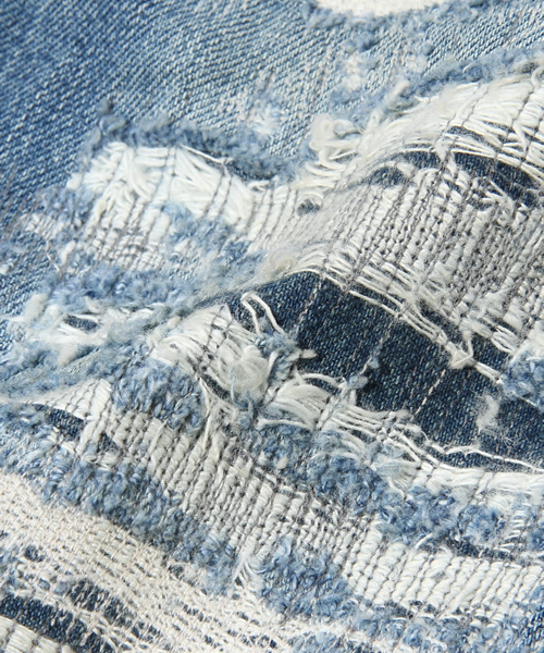 HYSTERIC GLAMOUR（ヒステリックグラマー）の「UR加工デニム スリムストレートPT（デニムパンツ・メンズ・インディゴブルー・28inch/29inch/30inch/31inch/32inch/34inch）」の18枚目の写真