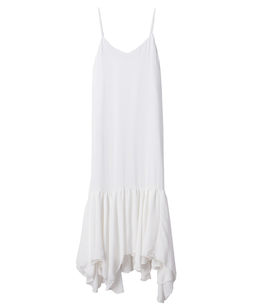 CLANE(クラネ)の「CHIFFON CAMISOLE ONE PIECE(ワンピース・レディース・ホワイト/ブラック/レッド・1/2)」の2枚目の写真