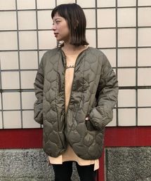 中綿キルティングブルゾン