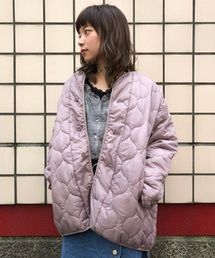 中綿キルティングブルゾン