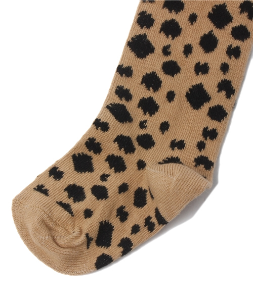 こども ビームス（コドモビームス）の「POP UP SHOP / レオパード タイツ（タイツ/ストッキング・キッズ・グレー/ベージュ・2-3Y/3-4Y/4-5Y/5-6Y/6-8Y）」の4枚目の写真