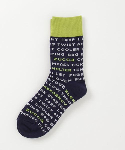 ZUCCa（ズッカ）の「S キャンプギアソックス（ソックス/靴下・レディース・ホワイト/ネイビー/レッド・M size）」の2枚目の写真