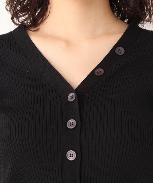 A part by（アパートバイ）の「14GCAceリブヘンリー 825163（ニット/セーター・レディース・ホワイト/ブラック/カーキ/イエロー/ブルー・MEDIUM/LARGE）」の9枚目の写真