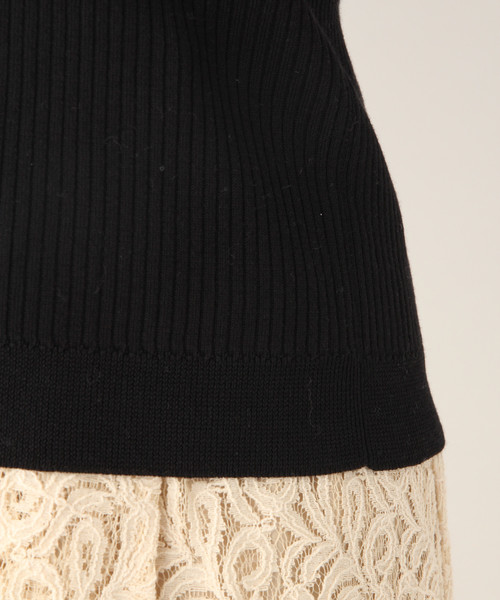 A part by（アパートバイ）の「14GCAceリブヘンリー 825163（ニット/セーター・レディース・ホワイト/ブラック/カーキ/イエロー/ブルー・MEDIUM/LARGE）」の13枚目の写真