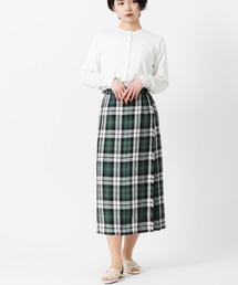 O'Neil of Dublin リネンキルトスカート ロング 80cm