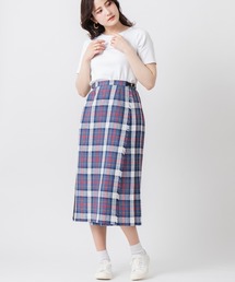 O'Neil of Dublin リネンキルトスカート ロング 80cm