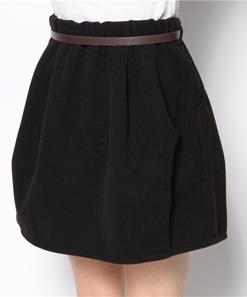 natural couture(ナチュラルクチュール)の「タックスカート(スカート・レディース・キャメル/ボルドー/ブラック・FREE)」の7枚目の写真