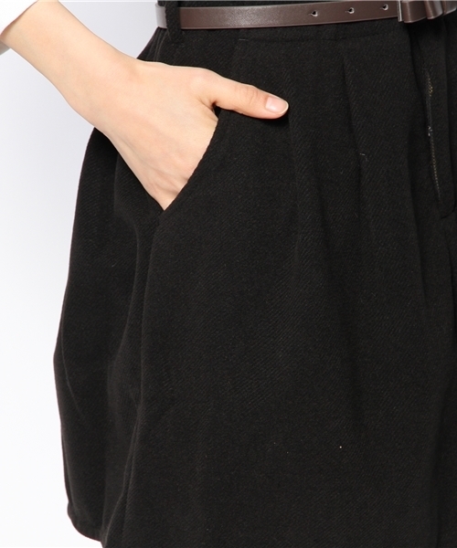 natural couture(ナチュラルクチュール)の「タックスカート(スカート・レディース・キャメル/ボルドー/ブラック・FREE)」の8枚目の写真