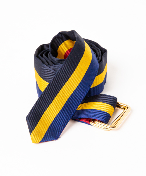 ABAHOUSE（アバハウス）の「【Recency of Mine】リバーシブルネクタイベルト（ベルト・メンズ・ネイビー/ボルドー/イエロー・フリー）」の3枚目の写真