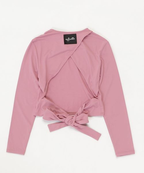 GUACAMOLE（ガカモレ）の「RASH TOPS / ラッシュトップス（ラッシュガード・レディース・ブラック/スモークピンク/ブラウン・MEDIUM）」の4枚目の写真