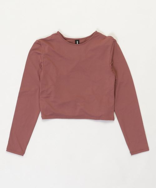 GUACAMOLE（ガカモレ）の「RASH TOPS / ラッシュトップス（ラッシュガード・レディース・ブラック/スモークピンク/ブラウン・MEDIUM）」の10枚目の写真