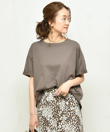 DouDou | 綿シルクビッグTシャツ(Tシャツ/カットソー)