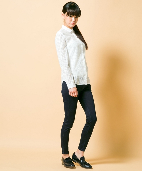 Paul Smith BLACK Paul by Paul Smith（ポールスミスブラック ポールバイポールスミス）の「スーパーストレッチスキニーパンツ（Paul by Paul Smith）（その他パンツ・レディース・ブラック系/ネイビー系・24/25/26/28）」の11枚目の写真