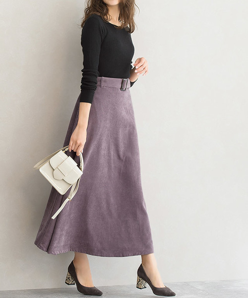 コーデュロイフレアスカート（スカート）｜Pierrot（ピエロ）の