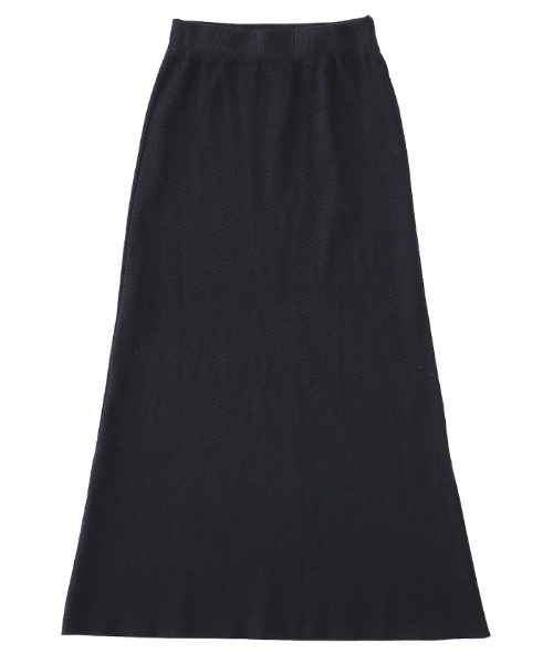 select MOCA（セレクトモカ）の「ニュアンスタイトフレアニットスカート(ウエストゴムミモレ丈ニットスカート)（スカート・レディース・ブラック/ブラウン/グレイッシュベージュ・FREE）」の19枚目の写真