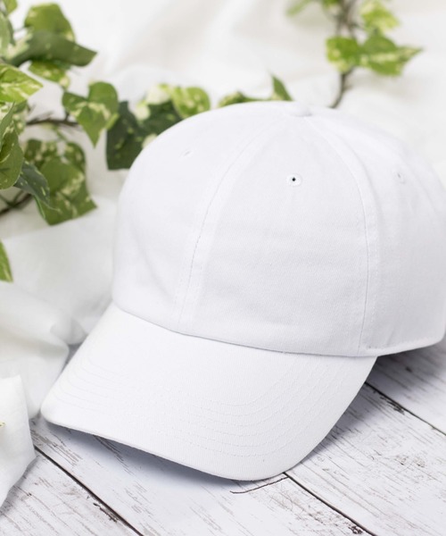 WEGO（ウィゴー）の「WEGO/プレーンLowCap（キャップ・メンズ・ホワイト/ブラック/ダークインディゴブルー/ライトベージュ・FREE）」の2枚目の写真