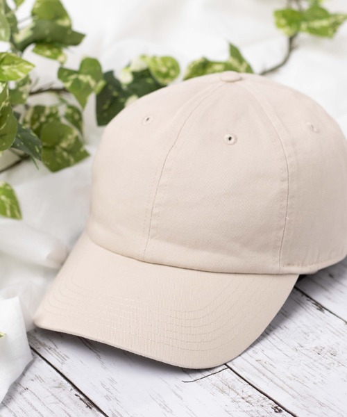 WEGO（ウィゴー）の「WEGO/プレーンLowCap（キャップ・メンズ・ホワイト/ブラック/ダークインディゴブルー/ライトベージュ・FREE）」の4枚目の写真