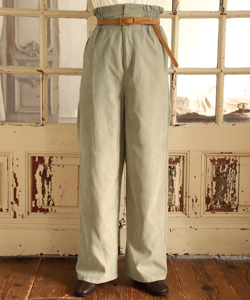 one after another NICE CLAUP（ワンアフターアナザーナイスクラップ）の「スタイルアップハイウエストパンツ（その他パンツ・レディース・ブラック/ネイビー/カーキ/アイボリー・SMALL/MEDIUM）」の4枚目の写真