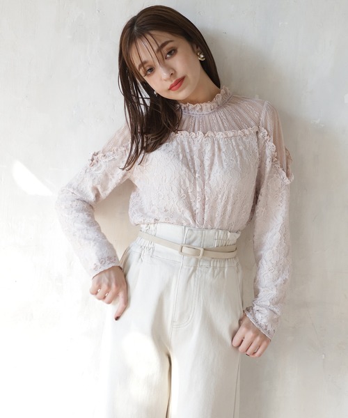 one after another NICE CLAUP（ワンアフターアナザーナイスクラップ）の「スタイルアップハイウエストパンツ（その他パンツ・レディース・ブラック/ネイビー/カーキ/アイボリー・SMALL/MEDIUM）」の6枚目の写真