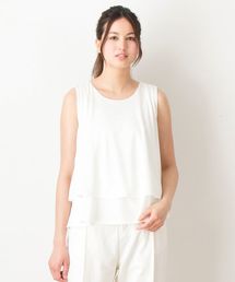 VIS | 重ねＡラインノースリーブプルオーバー(Tシャツ/カットソー)