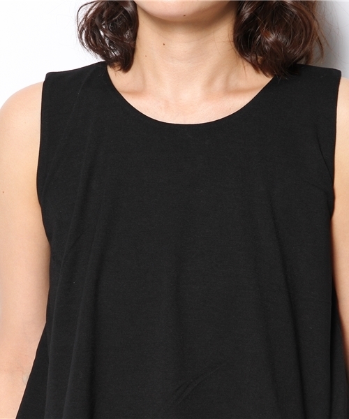 VIS(ビス)の「重ねAラインノースリーブプルオーバー(Tシャツ/カットソー・レディース・ブラック/ホワイト/オレンジ・MEDIUM)」の14枚目の写真