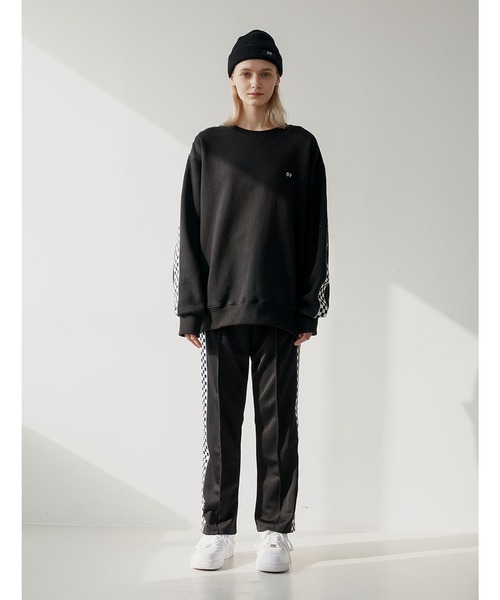 OY（オーワイ）の「ブロックチェックラインテープパンツ（その他パンツ・メンズ・ブラック・FREE）」の2枚目の写真