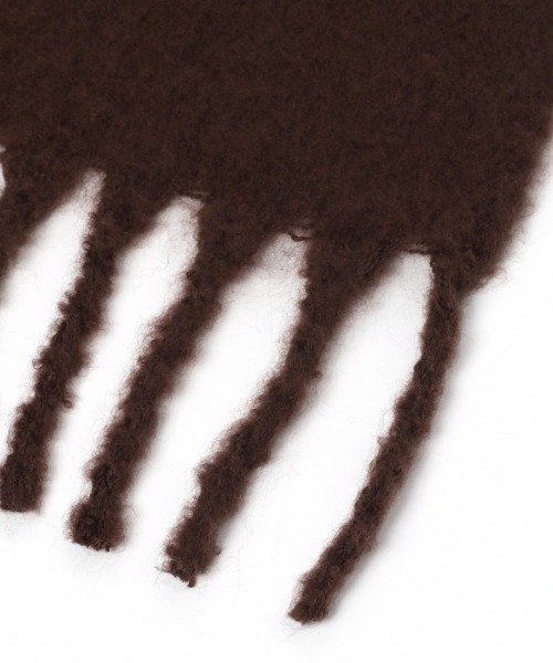 GLOBAL WORK（グローバルワーク）の「ボリュームフリンジストール/861706（マフラー・レディース・ホワイト/ダークブラウン/ブラウン/ライトピンク/ホワイト系その他2/ライトベージュ/グレー/ベージュ/ライトブルー/ベージュ系その他3・FREE）」の12枚目の写真