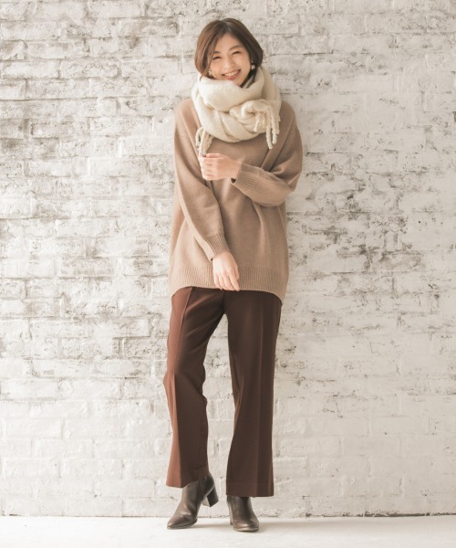 GLOBAL WORK（グローバルワーク）の「ボリュームフリンジストール/861706（マフラー・レディース・ホワイト/ダークブラウン/ブラウン/ライトピンク/ホワイト系その他2/ライトベージュ/グレー/ベージュ/ライトブルー/ベージュ系その他3・FREE）」の15枚目の写真