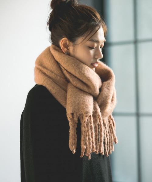 セール】ボリュームフリンジストール/861706（マフラー）｜GLOBAL WORK