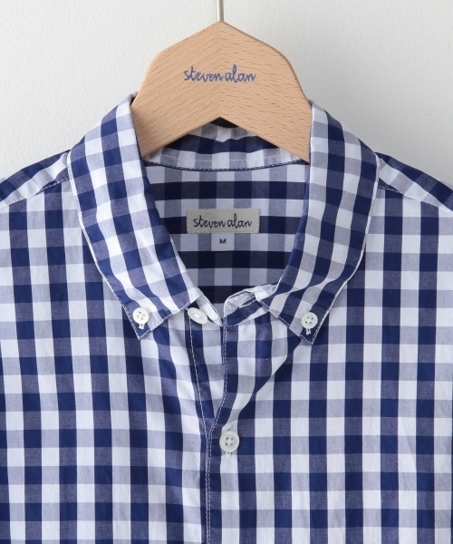 BEAUTY&YOUTH UNITED ARROWS（ビューティーアンドユースユナイテッドアローズ）の「＜steven alan＞ BIG/GGM S/N BD/ｼｬﾂ（シャツ/ブラウス・メンズ・ネイビー・X-LARGE/LARGE/SMALL/MEDIUM）」の3枚目の写真