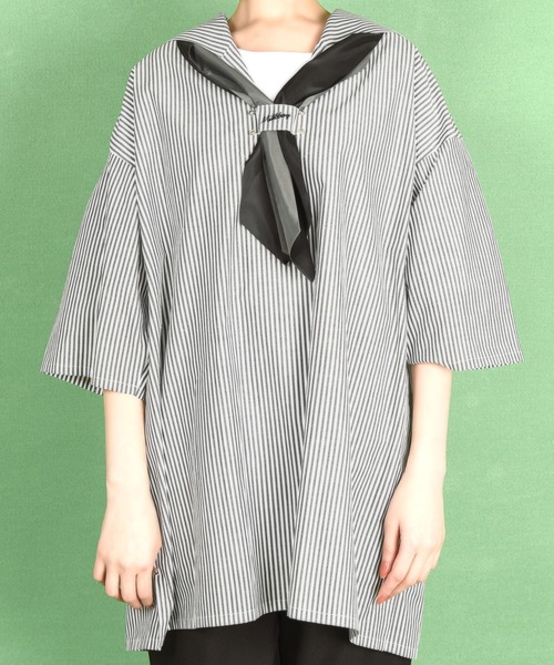 MILKBOY SAILOR スカーフ シャツ ミルクボーイ SAILOR スカーフ シャツ（シャツ/ブラウス）｜MILKBOY（ミルク