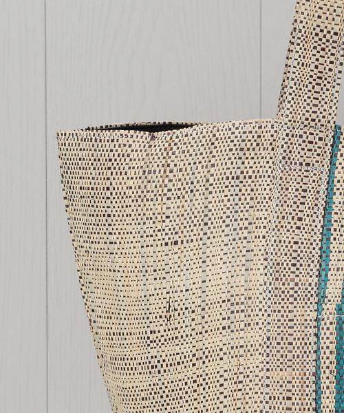 MAISON N.H PARIS（メゾンエヌアッシュパリ）の「＜MAISON N.H PARIS＞STRIPE SHOPPING BAG/バッグ.（エコバッグ/サブバッグ・レディース・ベージュ・FREE）」の3枚目の写真