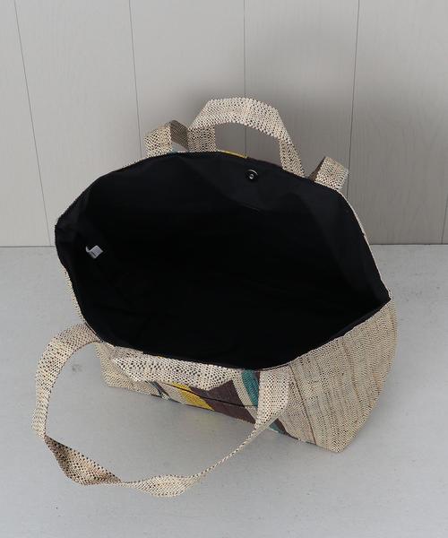 MAISON N.H PARIS（メゾンエヌアッシュパリ）の「＜MAISON N.H PARIS＞STRIPE SHOPPING BAG/バッグ.（エコバッグ/サブバッグ・レディース・ベージュ・FREE）」の5枚目の写真