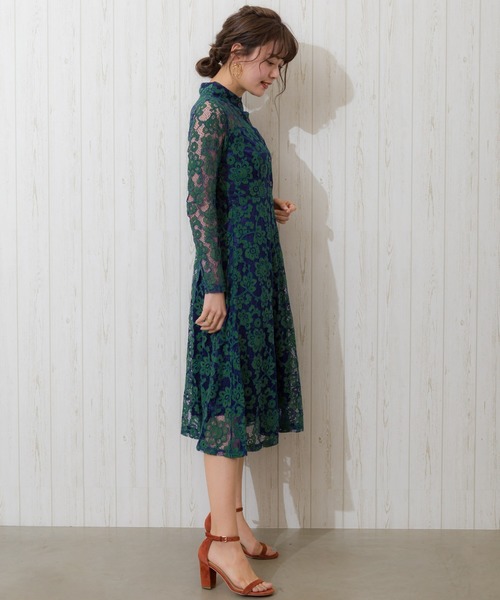 Libby&Rose（リビーアンドローズ）の「レーススタンドワンピース