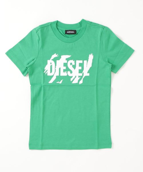 DIESEL KIDS（ディーゼルキッズ）の「DIESEL（ディーゼル）Kids & Junior コットンTシャツカットソー（Tシャツ/カットソー・キッズ・ブルー/ホワイト/ライトグレー/グリーン/ベージュ・10Y/8Y/6Y/14Y/16Y/4Y/12Y）」の4枚目の写真