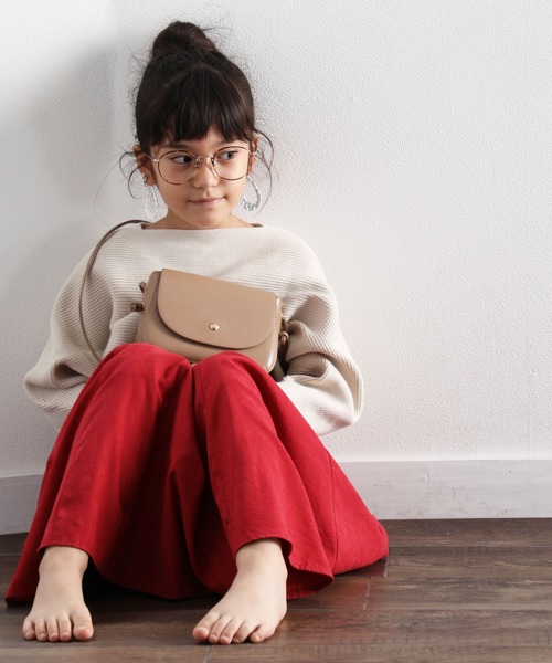 classicalelf（クラシカルエルフ）の「キッズ ドルマンスリーブボートネックリブニット(長袖)（ニット/セーター・キッズ・モカ/アイボリー/ベージュ/ブラック・140/150/130）」の14枚目の写真