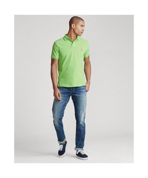 POLO RALPH LAUREN（ポロ ラルフ ローレン）の「アイコニック メッシュ ポロシャツ（ポロシャツ・メンズ・ベージュ系1・SMALL/MEDIUM/LARGE）」の3枚目の写真