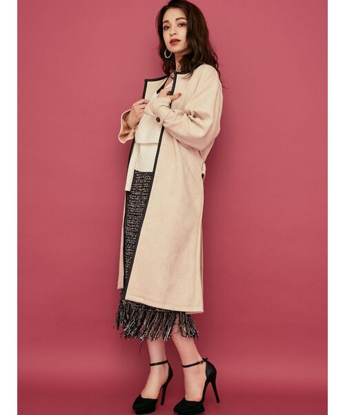 RESEXXY（リゼクシー）の「スエードタッチコート（その他アウター・レディース・ベージュ/ブラウン/カーキ・FREE）」の13枚目の写真