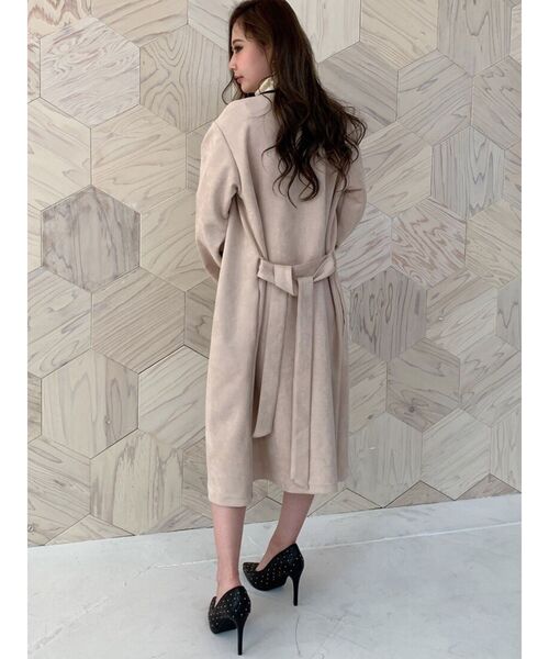 RESEXXY（リゼクシー）の「スエードタッチコート（その他アウター・レディース・ベージュ/ブラウン/カーキ・FREE）」の9枚目の写真