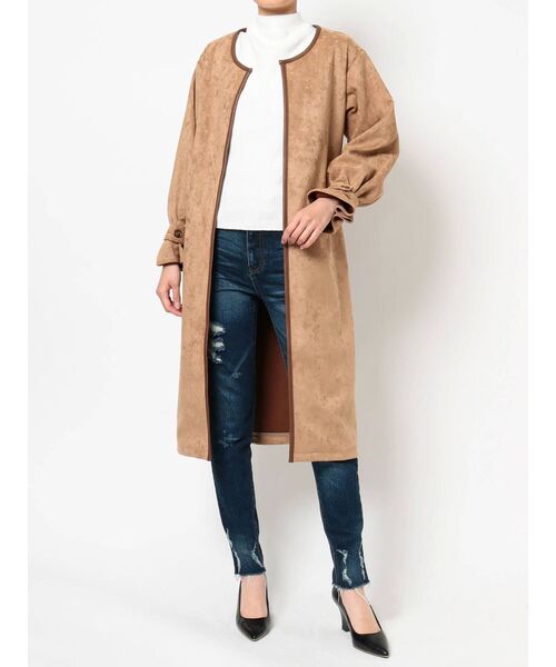 RESEXXY（リゼクシー）の「スエードタッチコート（その他アウター・レディース・ベージュ/ブラウン/カーキ・FREE）」の16枚目の写真