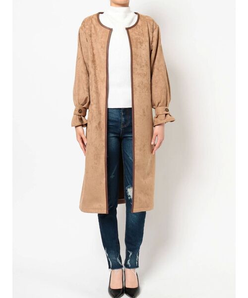 RESEXXY（リゼクシー）の「スエードタッチコート（その他アウター・レディース・ベージュ/ブラウン/カーキ・FREE）」の8枚目の写真