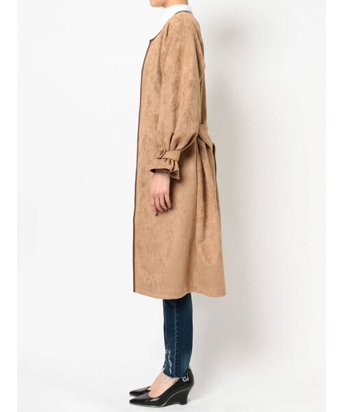 RESEXXY（リゼクシー）の「スエードタッチコート（その他アウター・レディース・ベージュ/ブラウン/カーキ・FREE）」の5枚目の写真