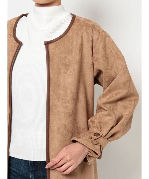 RESEXXY（リゼクシー）の「スエードタッチコート（その他アウター・レディース・ベージュ/ブラウン/カーキ・FREE）」の17枚目の写真