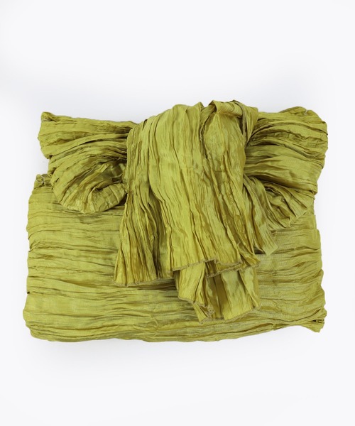 ゆかた館グレース（ユカタカングレース）の「兵児帯の作り帯（和装小物・レディース・ブラック/パープル/ネイビー/サックスブルー/ピンク/オレンジ/ブルー/エメラルド/ターメリック/グリーン/レッド/ワインレッド/マスタード/グレイッシュベージュ/ホワイト/ライトイエロー/コーラルピンク/ラベンダー・FREE）」の11枚目の写真