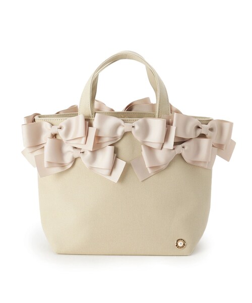 couture brooch（クチュールブローチ）の「【メニーリボンシリーズ】メニーリボントート（トートバッグ・レディース・ブラック/ベージュ/サンドベージュ・00）」の3枚目の写真