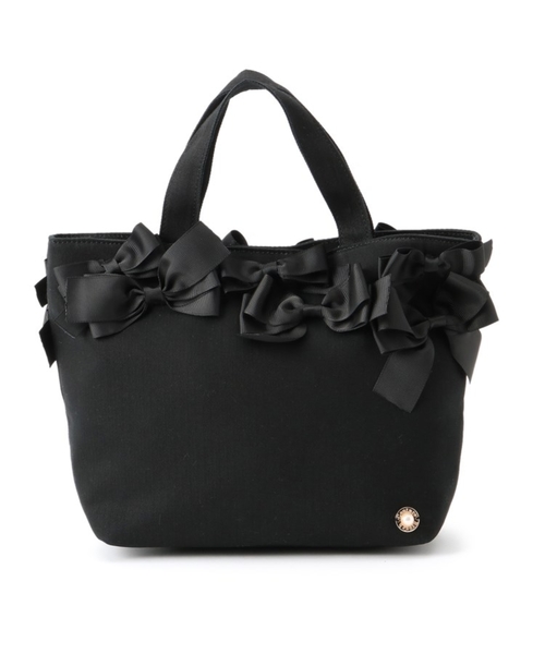 couture brooch（クチュールブローチ）の「【メニーリボンシリーズ】メニーリボントート（トートバッグ・レディース・ブラック/ベージュ/サンドベージュ・00）」の2枚目の写真