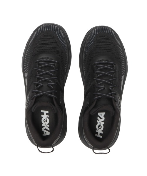 HOKA（ホカ）の「BONDI 7 1110518（スニーカー・メンズ・ブラック×ブラック・25.5cm/26.5cm/27.5cm/28.5cm/30.0cm/25.0cm/26.0cm/27.0cm/28.0cm/29.0cm）」の5枚目の写真