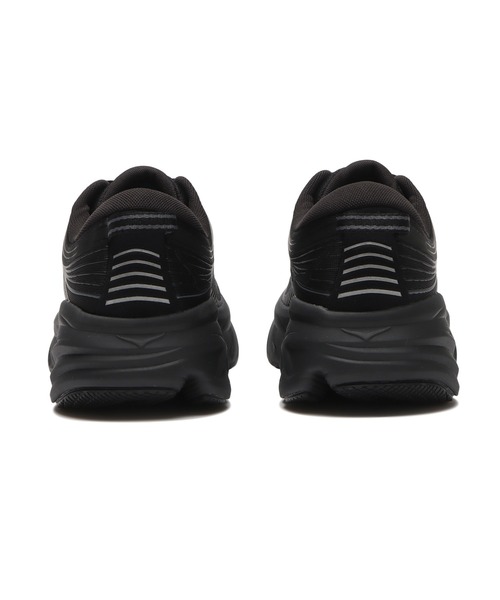 HOKA（ホカ）の「BONDI 7 1110518（スニーカー・メンズ・ブラック×ブラック・25.5cm/26.5cm/27.5cm/28.5cm/30.0cm/25.0cm/26.0cm/27.0cm/28.0cm/29.0cm）」の4枚目の写真