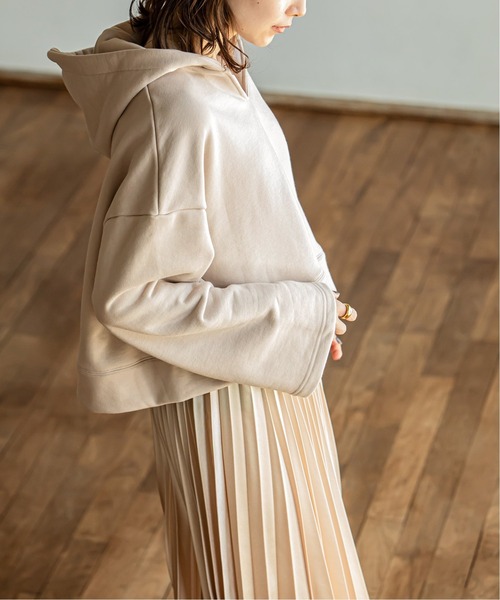 NOBLE ミルキーシアースタンドカラーパーカーブルゾン　38 ミルキーシアースタンドカラーパーカーブルゾン | ノーブル