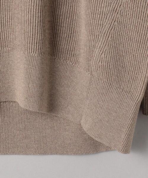 BEAUTY&YOUTH UNITED ARROWS（ビューティーアンドユースユナイテッドアローズ）の「BY 畦ディープVネックロングスリーブニットプルオーバー -ウォッシャブル-（ニット/セーター・レディース・モカ/ブラック/オフホワイト・FREE）」の14枚目の写真